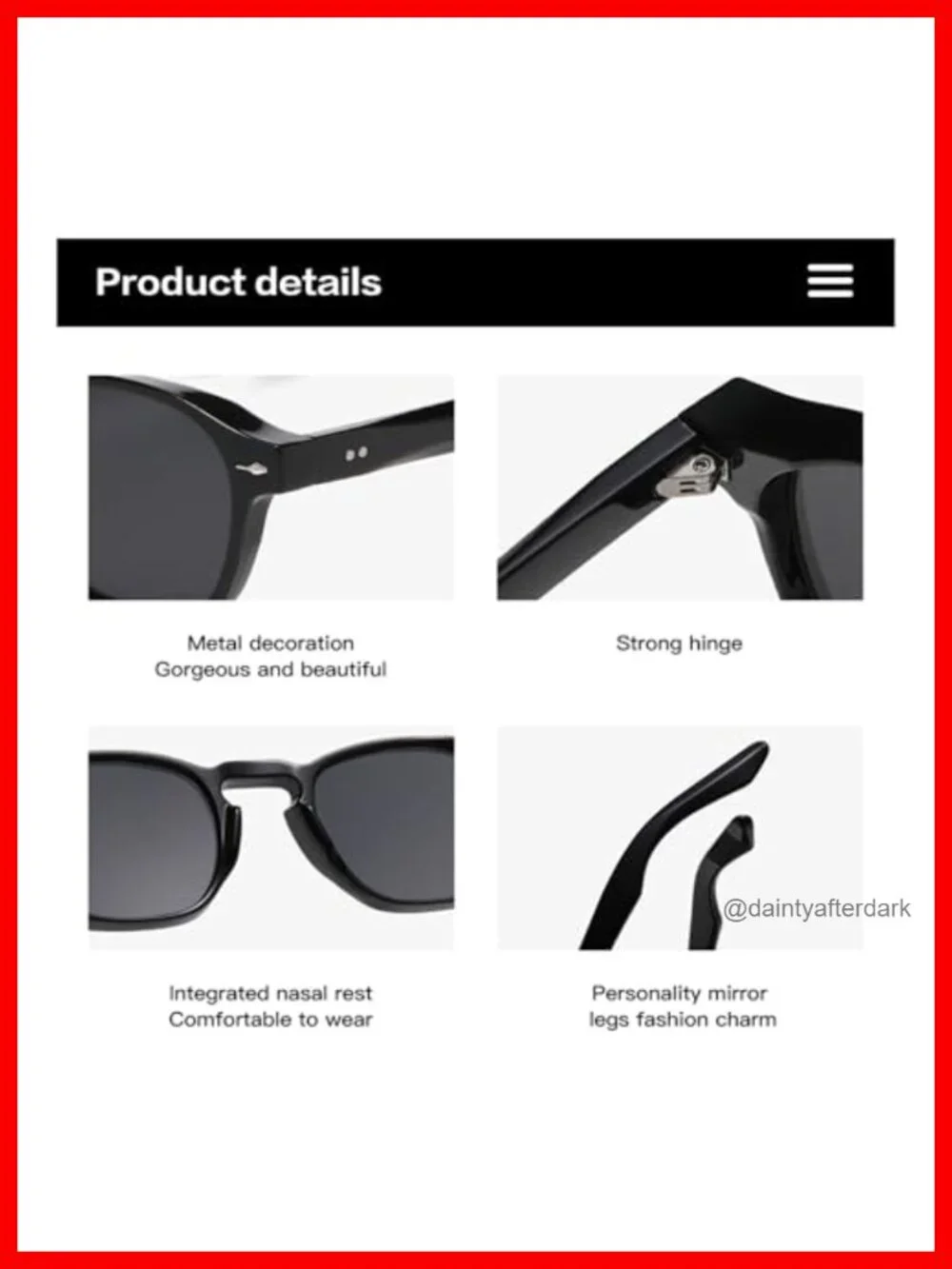 N/A trendy square